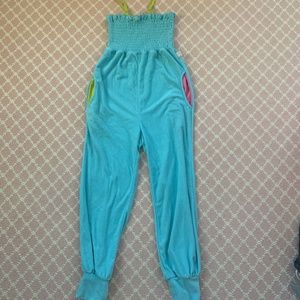 Little Miss Matched Terry Cloth Jumpsuit